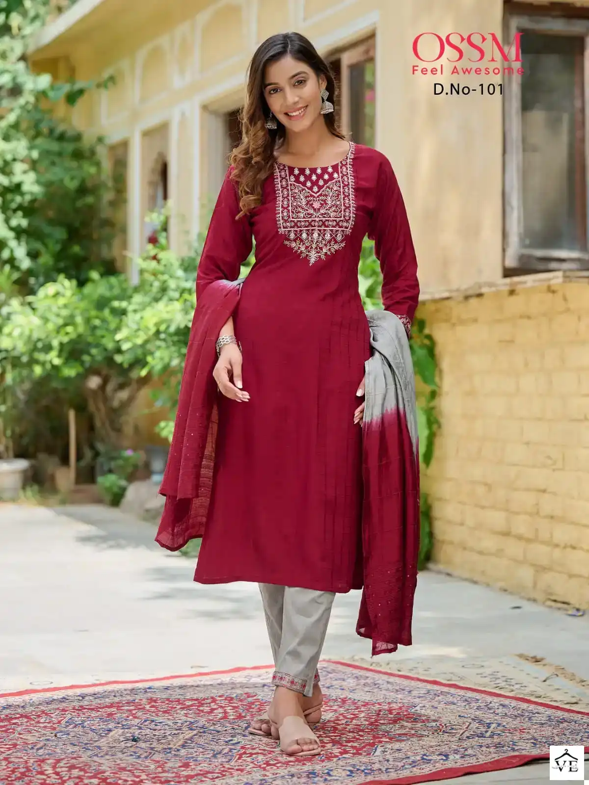 Ossm Millie Premium Fancy Viscos Jacquard Wholesale Designer Readymade Salwar Suit Catalog — Wholesale Salwar Suits, MPA wholesale from Surat - Gallery Image 2