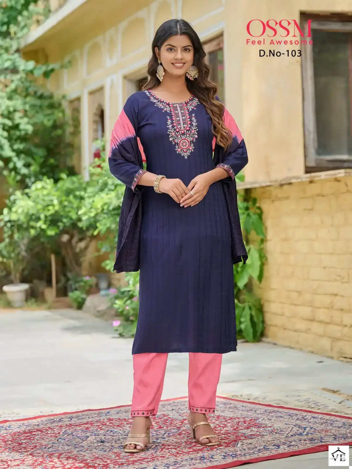 Ossm Millie Premium Fancy Viscos Jacquard Wholesale Designer Readymade Salwar Suit Catalog — Wholesale Salwar Suits, MPA wholesale from Surat - Gallery Image 3