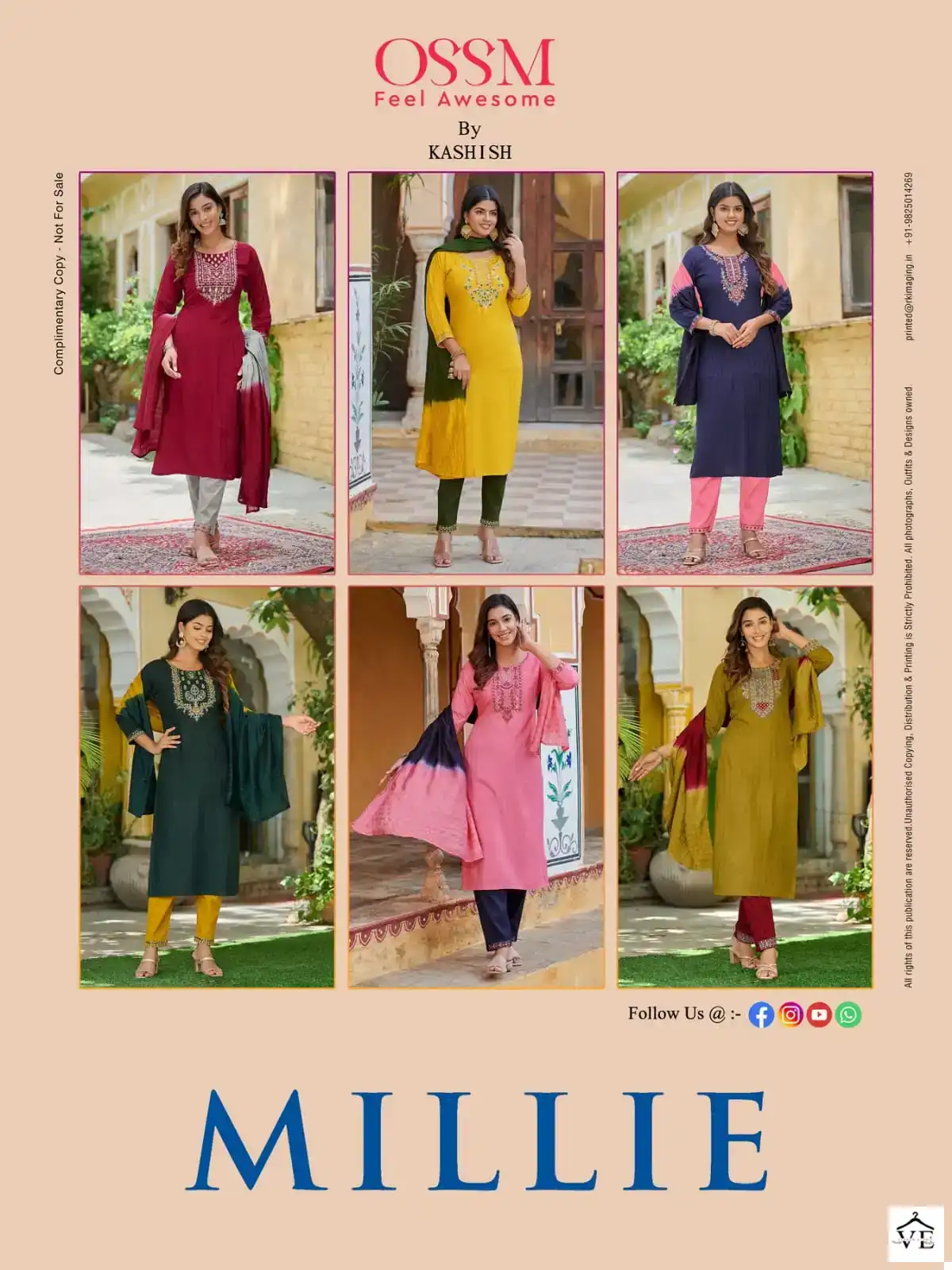Ossm Millie Premium Fancy Viscos Jacquard Wholesale Designer Readymade Salwar Suit Catalog — Wholesale Salwar Suits, MPA wholesale from Surat — view 7