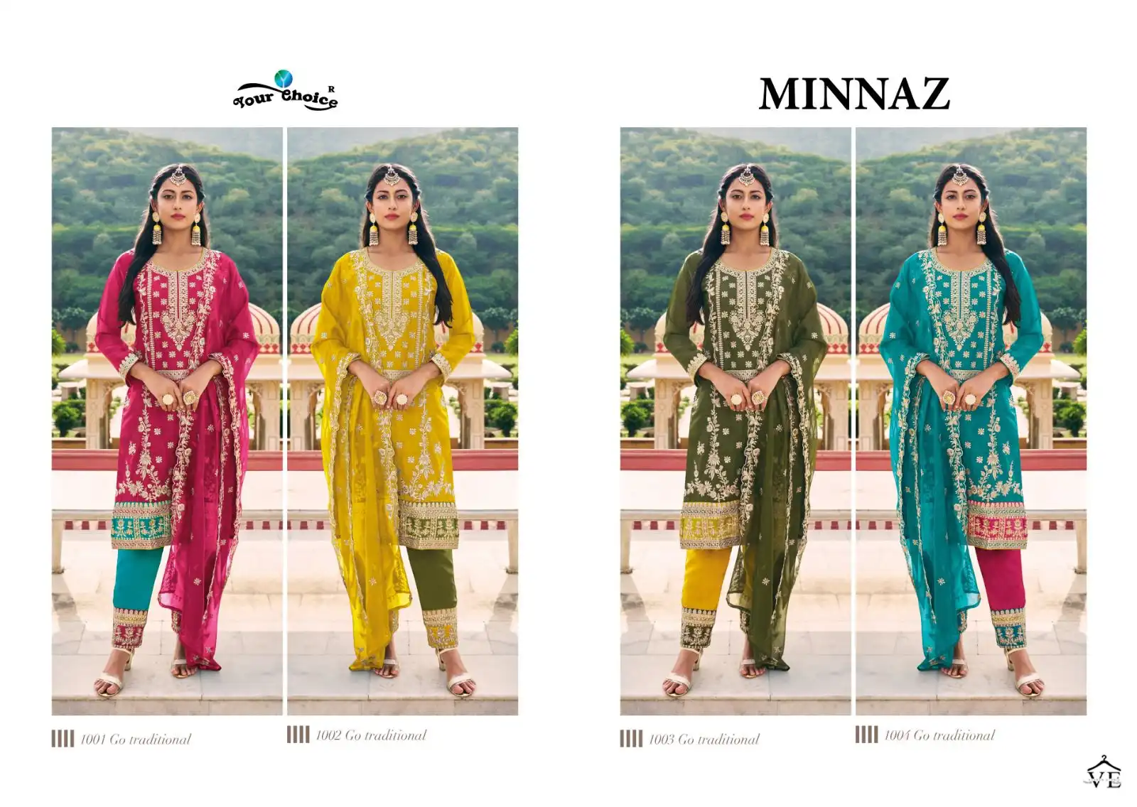 Your Choice Minnaz Cotton Wholesale Designer Readymade Salwar Suit Catalog — Wholesale Salwar Suits, MPA wholesale from Surat — view 5