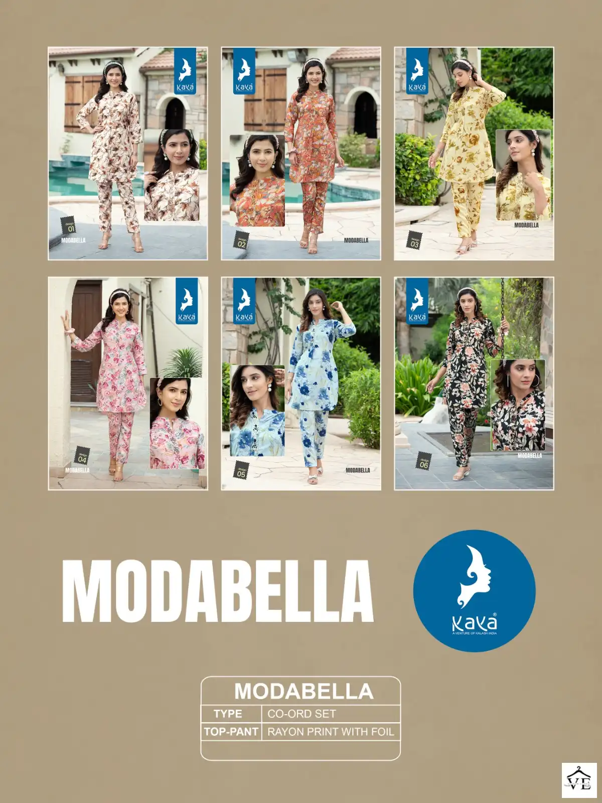 Kaya Modabella Rayon Wholesale Co-Ord Sets Catalog — Wholesale Kurtis, MPA wholesale from Surat — view 7