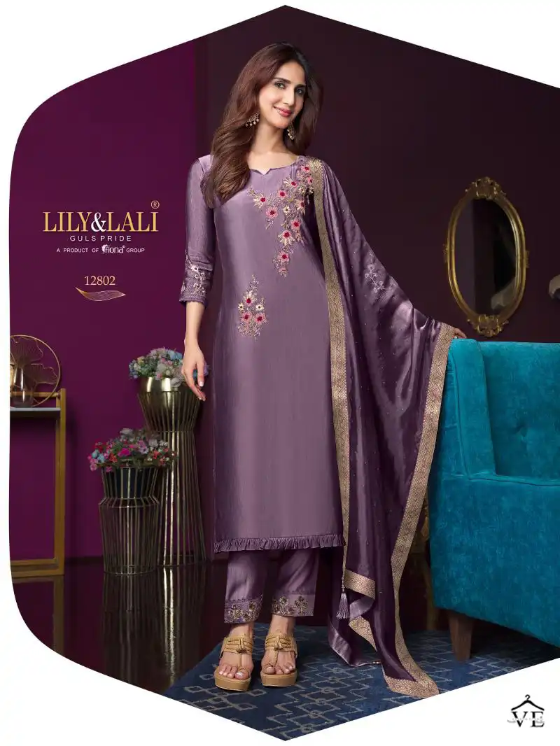 Lily & Lali Modern Ease Viscose Wholesale Designer Readymade Salwar Suit Catalog — Wholesale Salwar Suits, Lily & Lali wholesale from Surat - Gallery Image 2