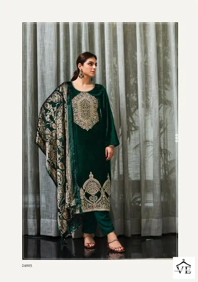 Deepsy Suits Murad Velvet Wholesale Heavy Embroidered Winter Wear Pakistanisalwar Suit Catalog — Wholesale Salwar Suits, MPA wholesale from Surat — view 2