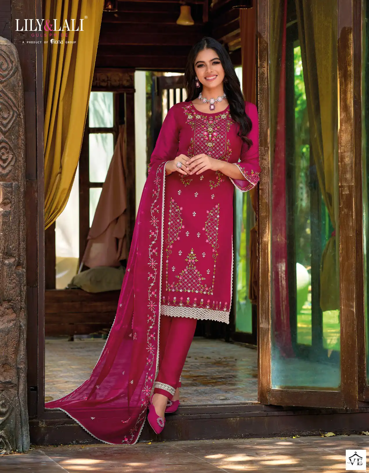 Lily And Lali Mushq Organza Wholesale Designer Readymade Salwar Suit Catalog — Wholesale Salwar Suits, Lily & Lali wholesale from Surat - Gallery Image 2