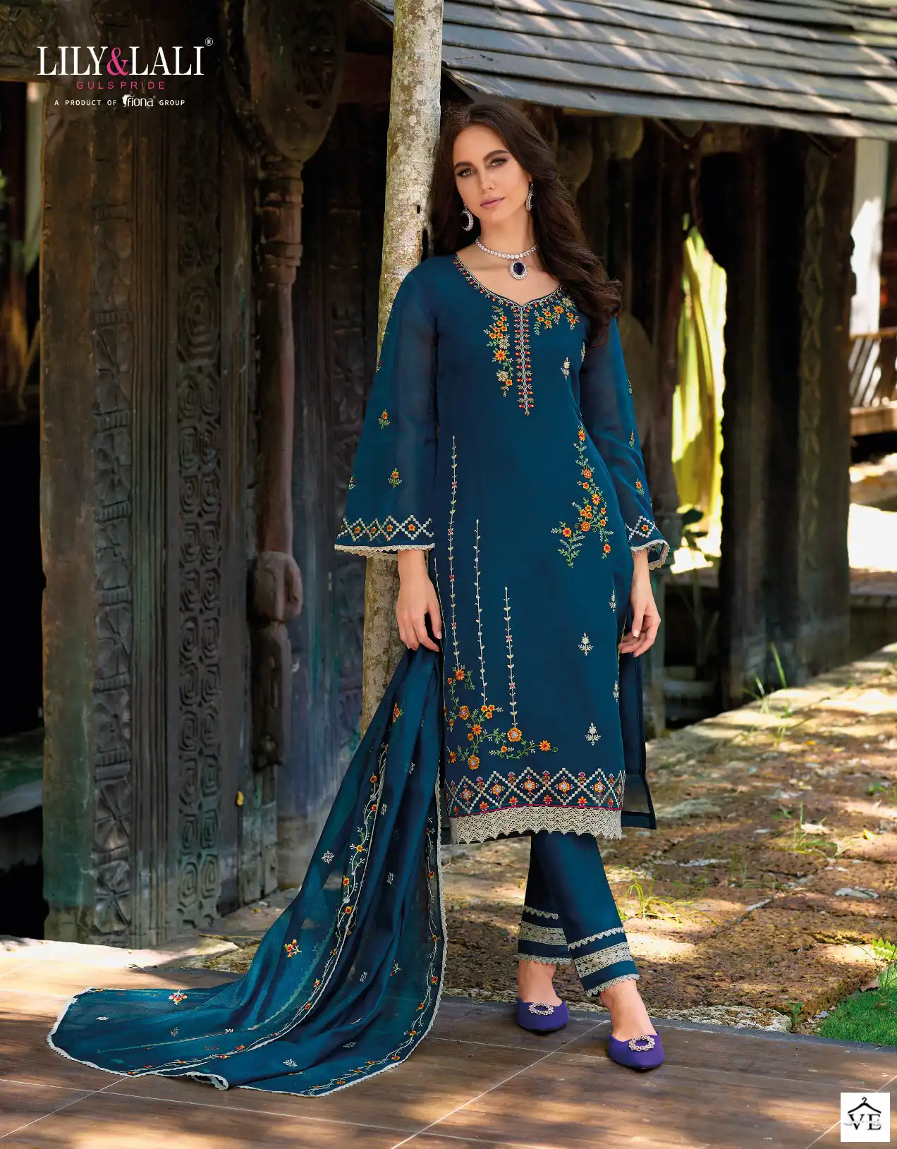 Lily And Lali Mushq Organza Wholesale Designer Readymade Salwar Suit Catalog — Wholesale Salwar Suits, Lily & Lali wholesale from Surat - Gallery Image 3