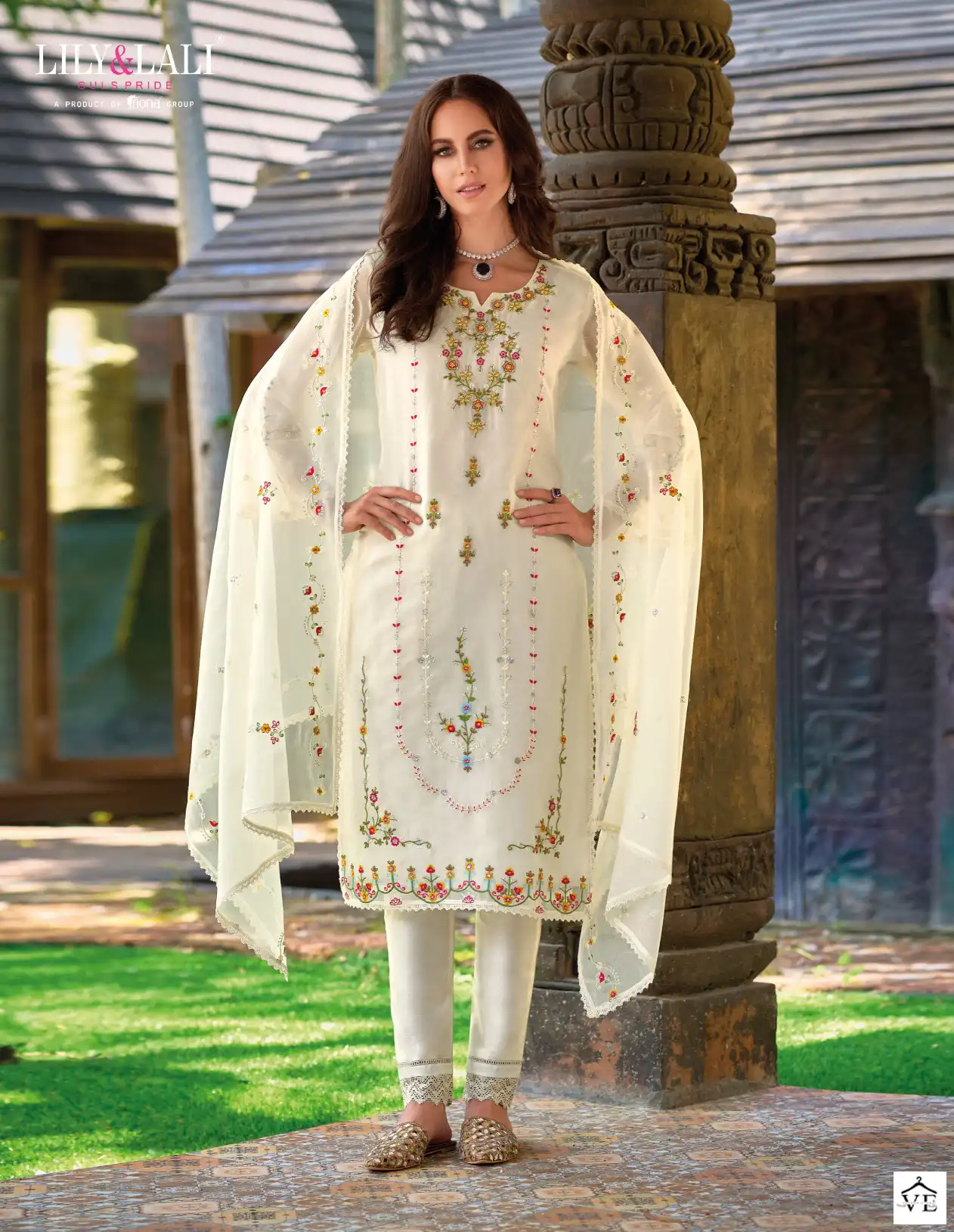 Lily And Lali Mushq Organza Wholesale Designer Readymade Salwar Suit Catalog — Wholesale Salwar Suits, Lily & Lali wholesale from Surat - Gallery Image 4