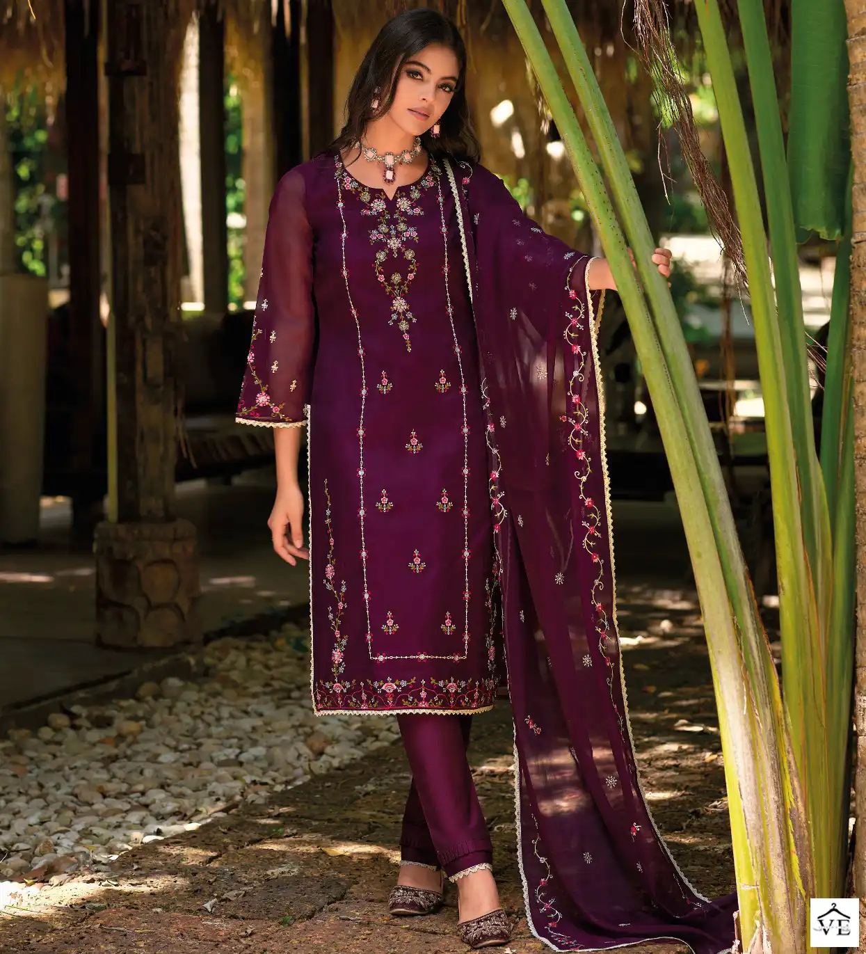 Lily And Lali Mushq Organza Wholesale Designer Readymade Salwar Suit Catalog — Wholesale Salwar Suits, Lily & Lali wholesale from Surat — view 1