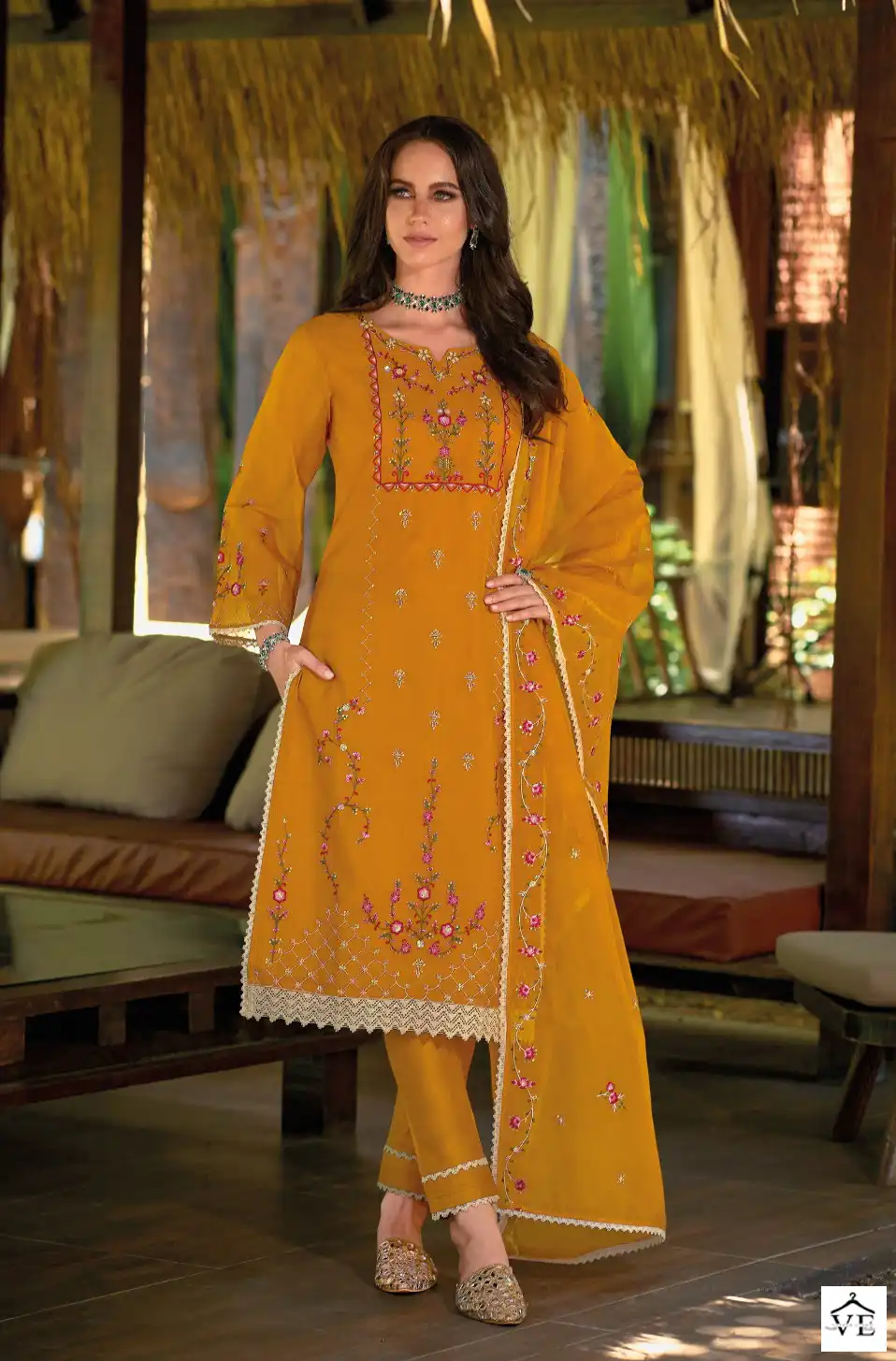 Lily And Lali Mushq Organza Wholesale Designer Readymade Salwar Suit Catalog — Wholesale Salwar Suits, Lily & Lali wholesale from Surat - Gallery Image 5