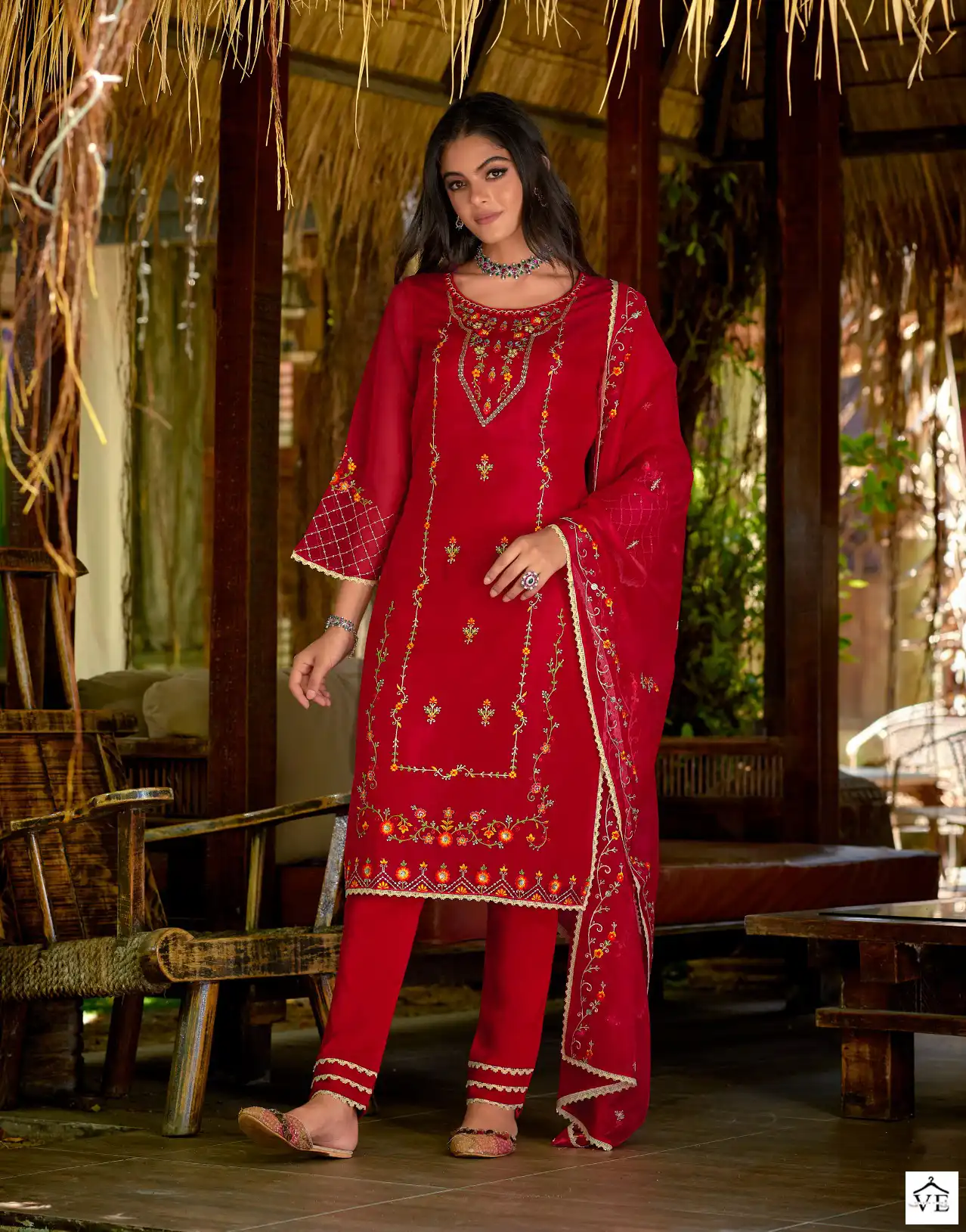 Lily And Lali Mushq Organza Wholesale Designer Readymade Salwar Suit Catalog — Wholesale Salwar Suits, Lily & Lali wholesale from Surat - Gallery Image 6