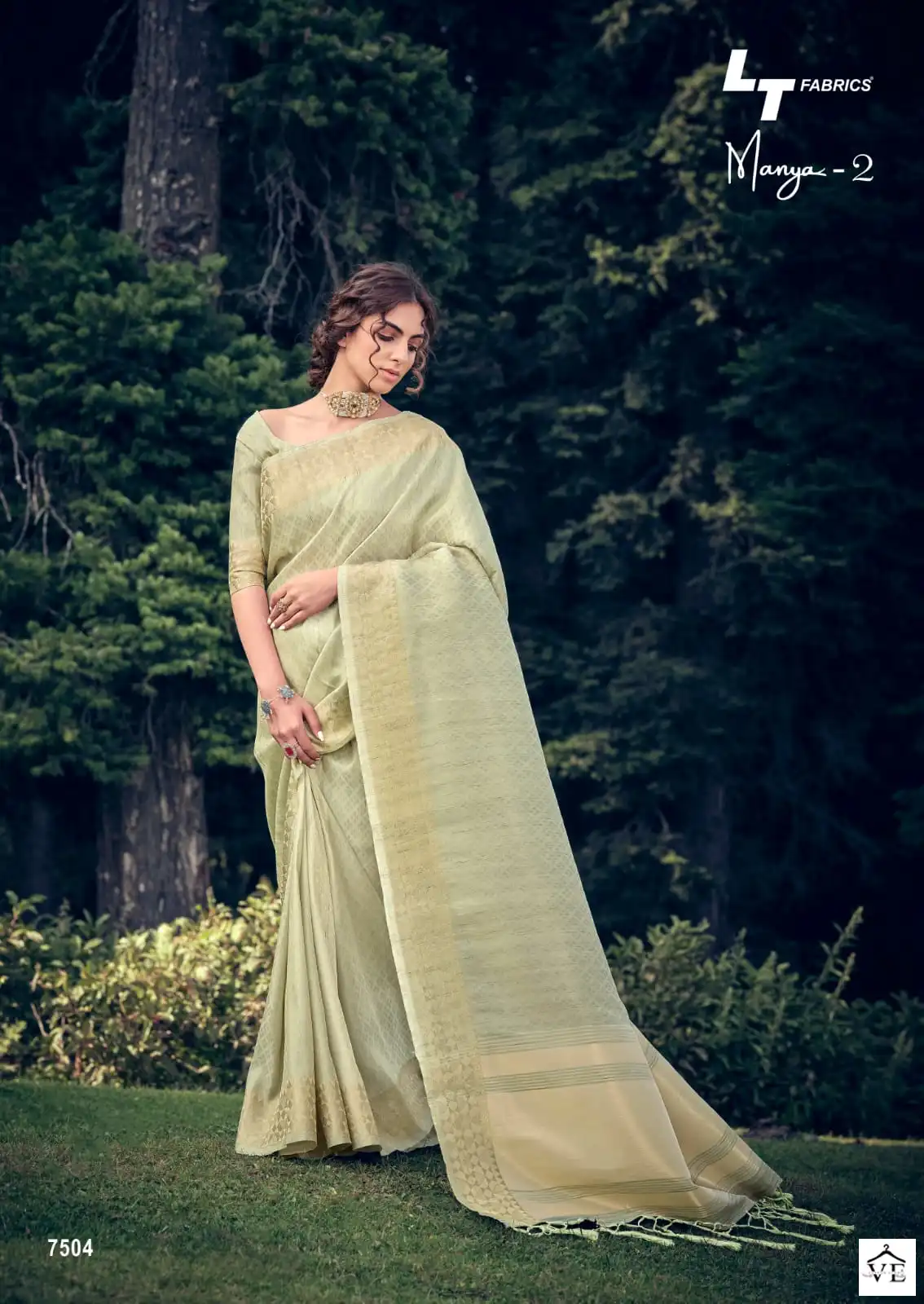 Lt Manya 2 Linen Tissue Wholesale Fancy Sarees Catalog — Wholesale Sarees, MPA wholesale from Surat - Gallery Image 2