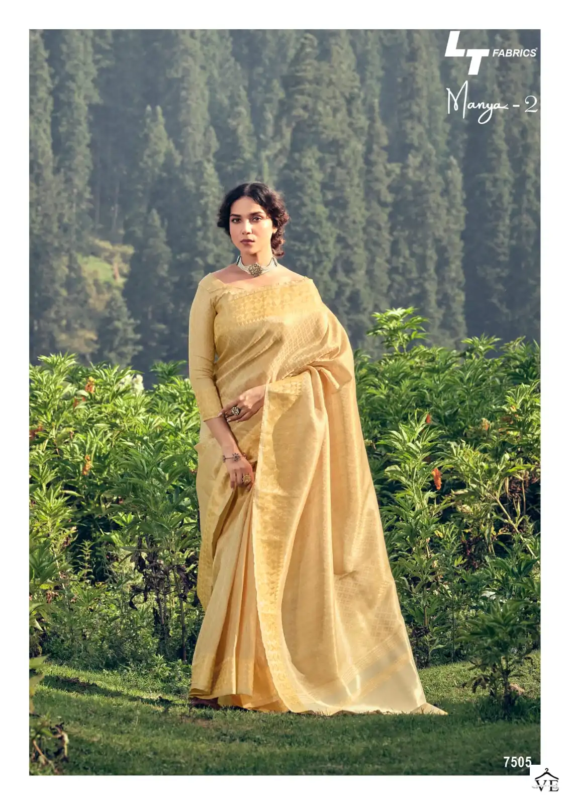 Lt Manya 2 Linen Tissue Wholesale Fancy Sarees Catalog — Wholesale Sarees, MPA wholesale from Surat - Gallery Image 3