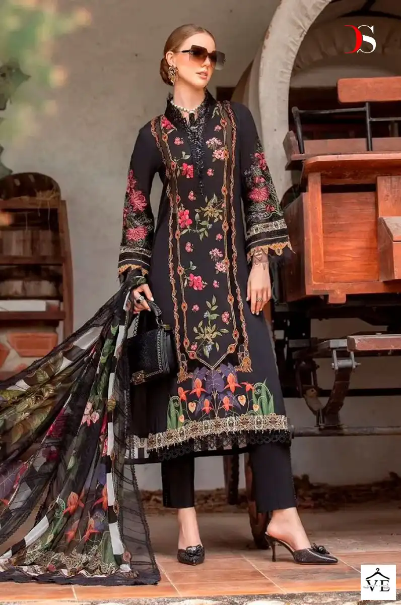 Deepsy Suits Maria B M Print Spring Summer 23 4 Pure Cotton Print Wholesale Pakistani Salwar Suit Catalog — Wholesale Salwar Suits, MPA wholesale from Surat - Gallery Image 2
