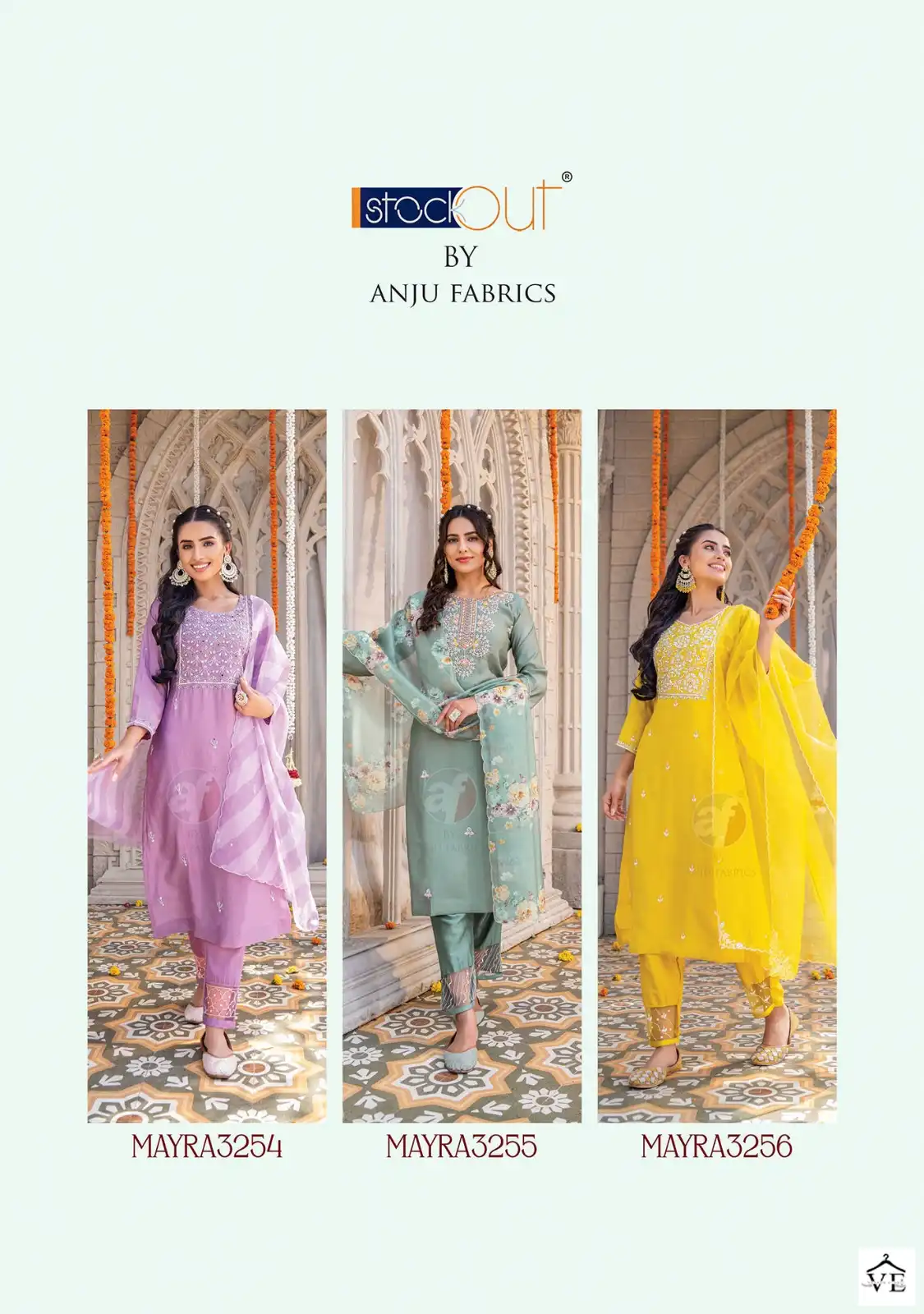 Anju Fabrics Mayra Vol 3 Viscose Modal Wholesale Designer Readymade Salwar Suit Catalog — Wholesale Salwar Suits, MPA wholesale from Surat — view 8