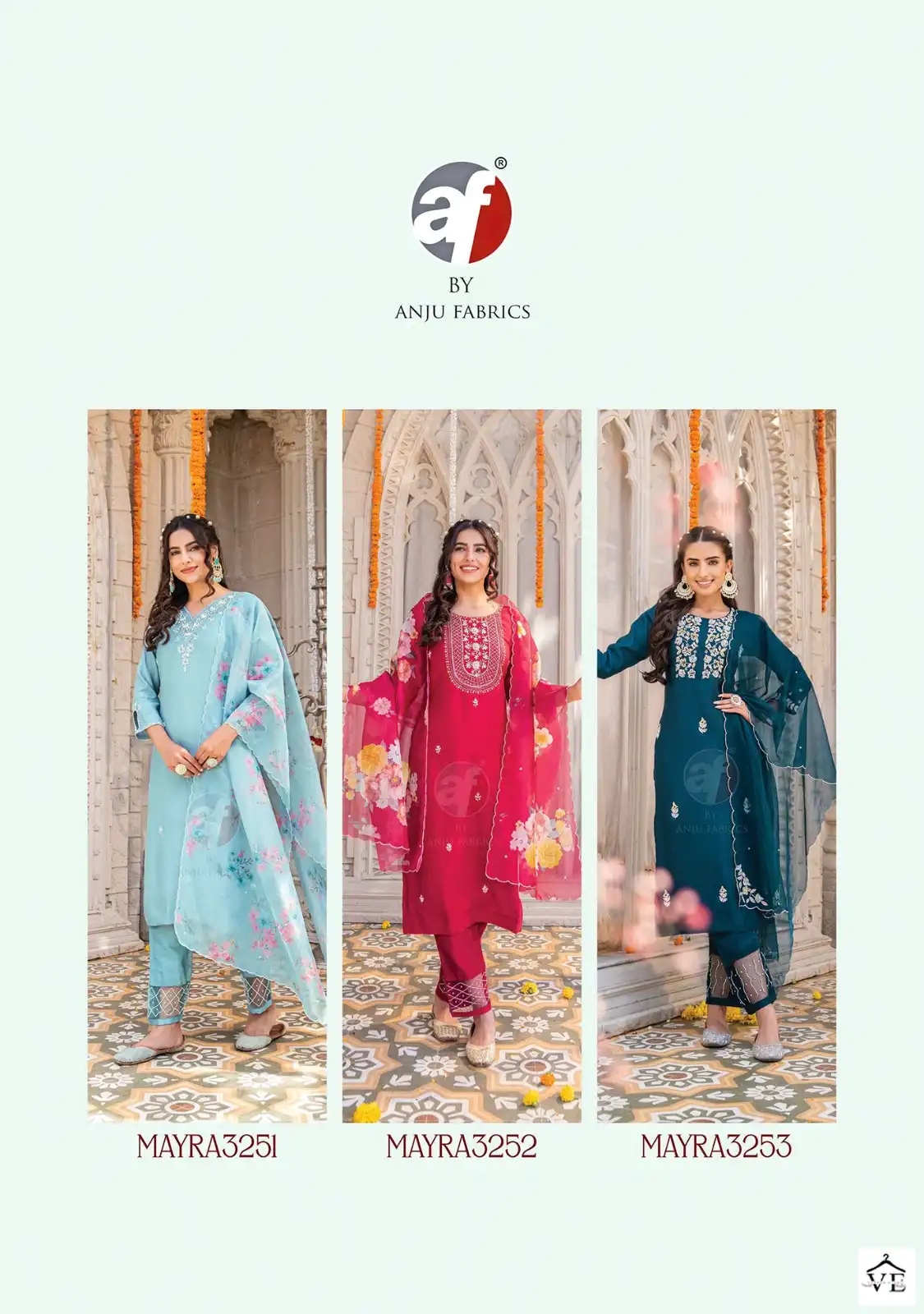 Anju Fabrics Mayra Vol 3 Viscose Modal Wholesale Designer Readymade Salwar Suit Catalog — Wholesale Salwar Suits, MPA wholesale from Surat — view 7