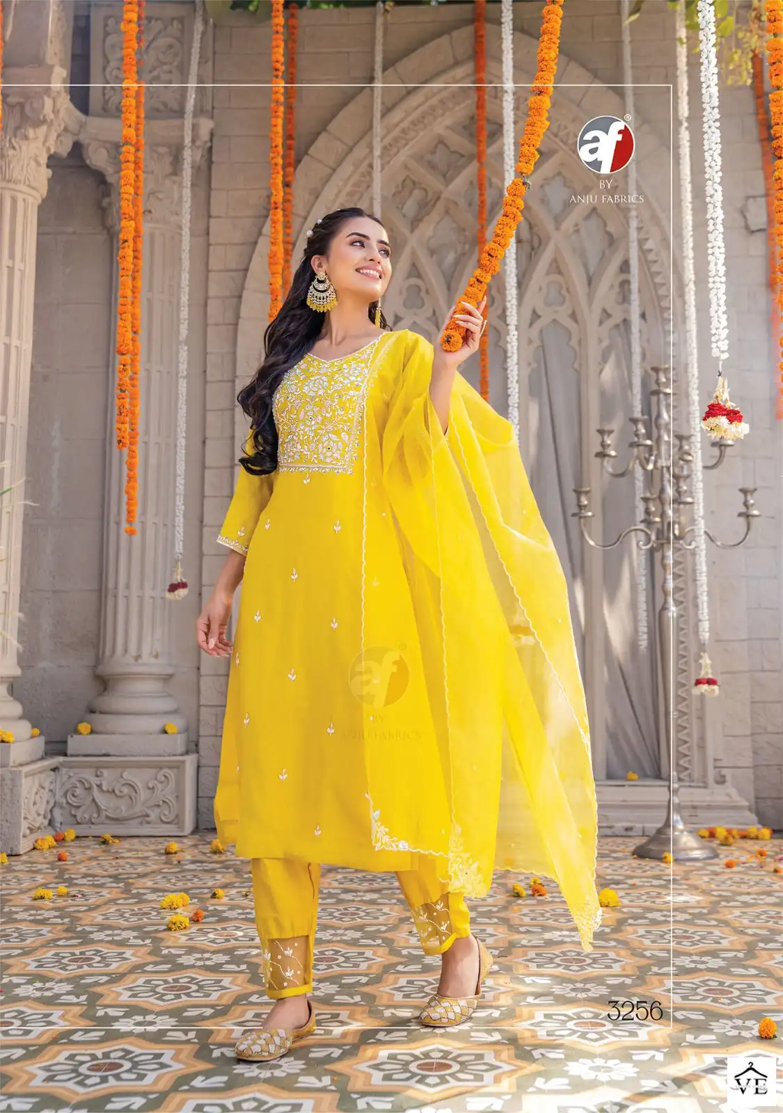 Anju Fabrics Mayra Vol 3 Viscose Modal Wholesale Designer Readymade Salwar Suit Catalog — Wholesale Salwar Suits, MPA wholesale from Surat — view 2