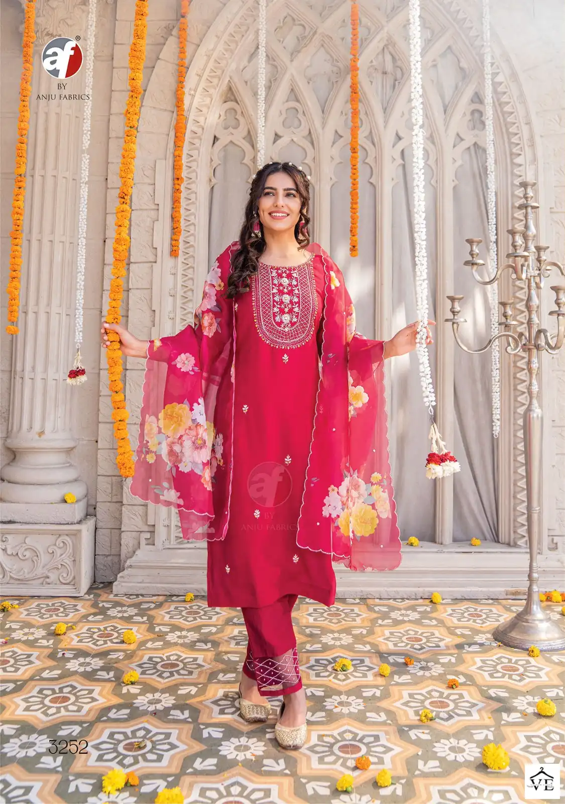 Anju Fabrics Mayra Vol 3 Viscose Modal Wholesale Designer Readymade Salwar Suit Catalog — Wholesale Salwar Suits, MPA wholesale from Surat — view 3