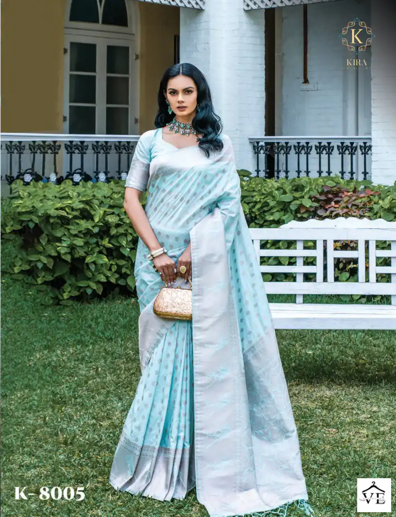 Kira Melange Banarasi Silk Wholesale Saree Catalog — Wholesale Sarees, MPA wholesale from Surat — view 4