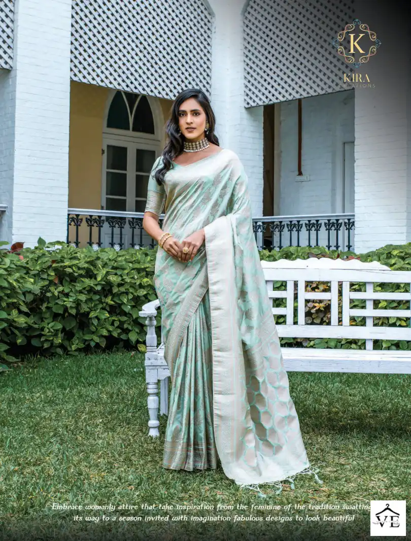 Kira Melange Banarasi Silk Wholesale Saree Catalog — Wholesale Sarees, MPA wholesale from Surat — view 5