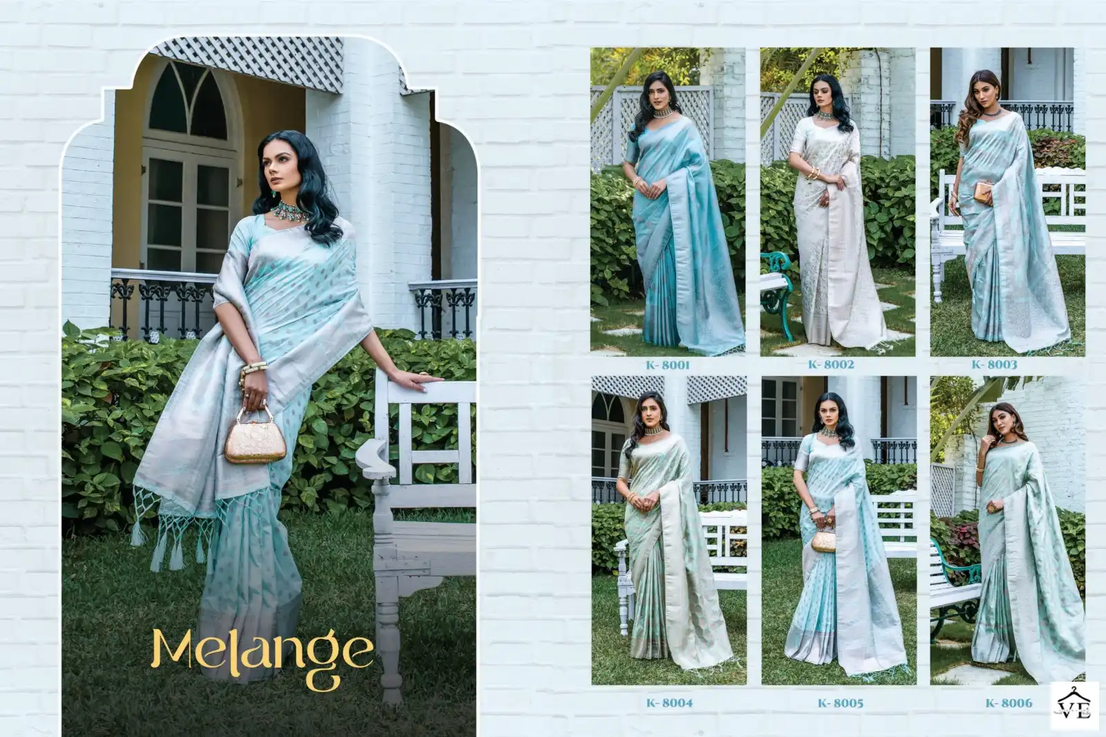 Kira Melange Banarasi Silk Wholesale Saree Catalog — Wholesale Sarees, MPA wholesale from Surat — view 7