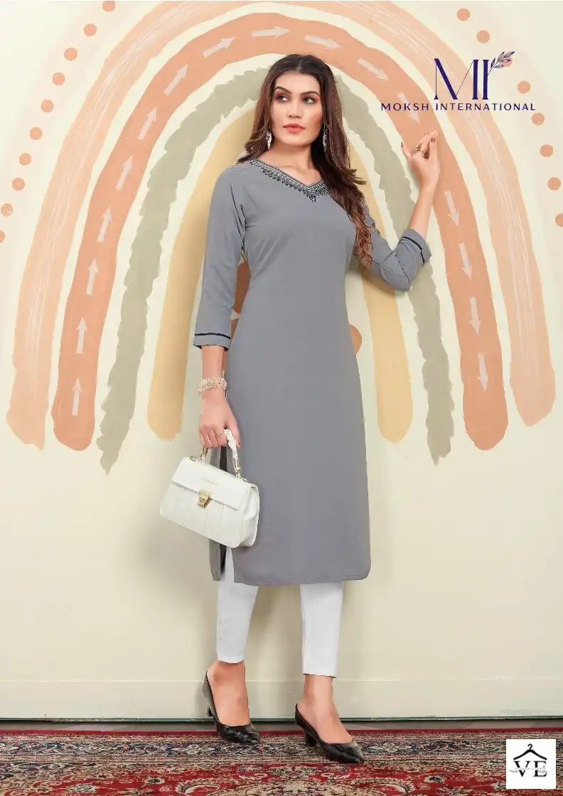 Moksh Mirror Vol 1 Maaza Cotton Wholesale Kurti Catalog — Wholesale Kurtis, MPA wholesale from Surat - Gallery Image 4