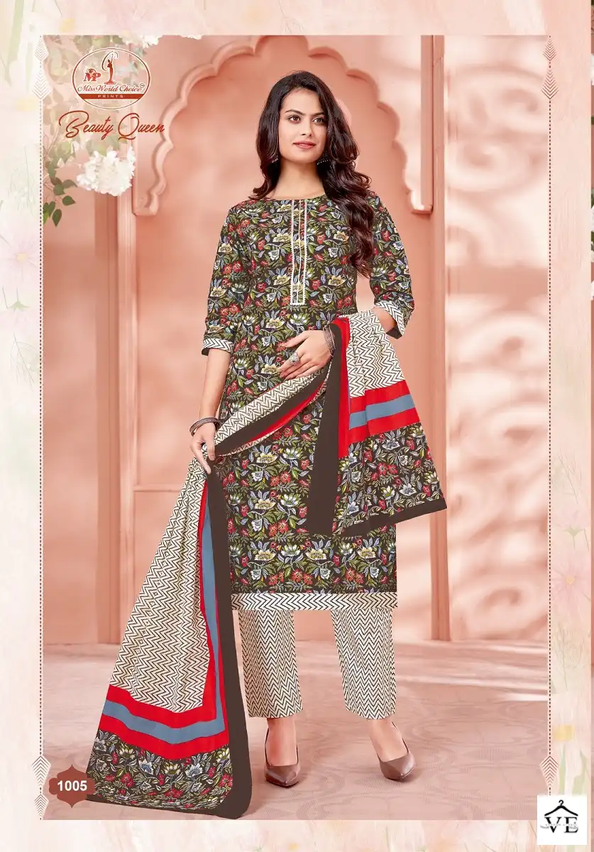 Miss World Beauty Queen Vol 1 Cotton Wholesale Readymade Salwar Suit Catalog — Wholesale Salwar Suits, MPA wholesale from Surat - Gallery Image 6