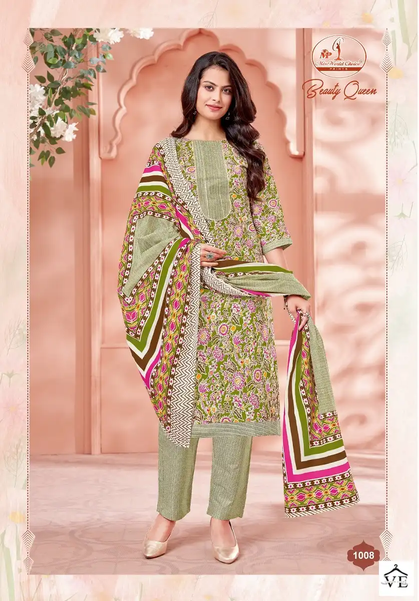 Miss World Beauty Queen Vol 1 Cotton Wholesale Readymade Salwar Suit Catalog — Wholesale Salwar Suits, MPA wholesale from Surat - Gallery Image 8