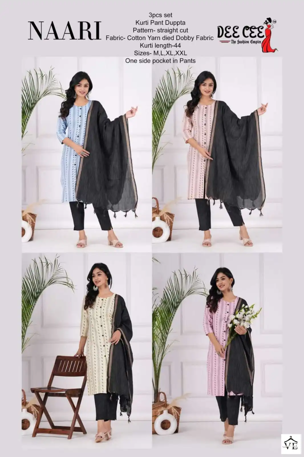 Deecee Naari Cottan Wholesale Readymade Salwar Suit Catalog — Wholesale Salwar Suits, MPA wholesale from Surat — view 6