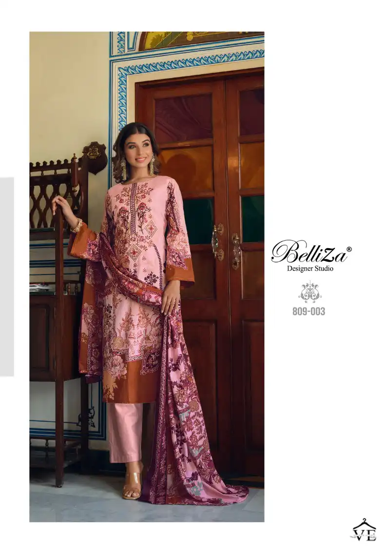 Belliza Designer Naira Vol 15 Cotton Wholesale Pakistani Salwar Suit Catalog — Wholesale Salwar Suits, Belliza Designer wholesale from Surat - Gallery Image 4