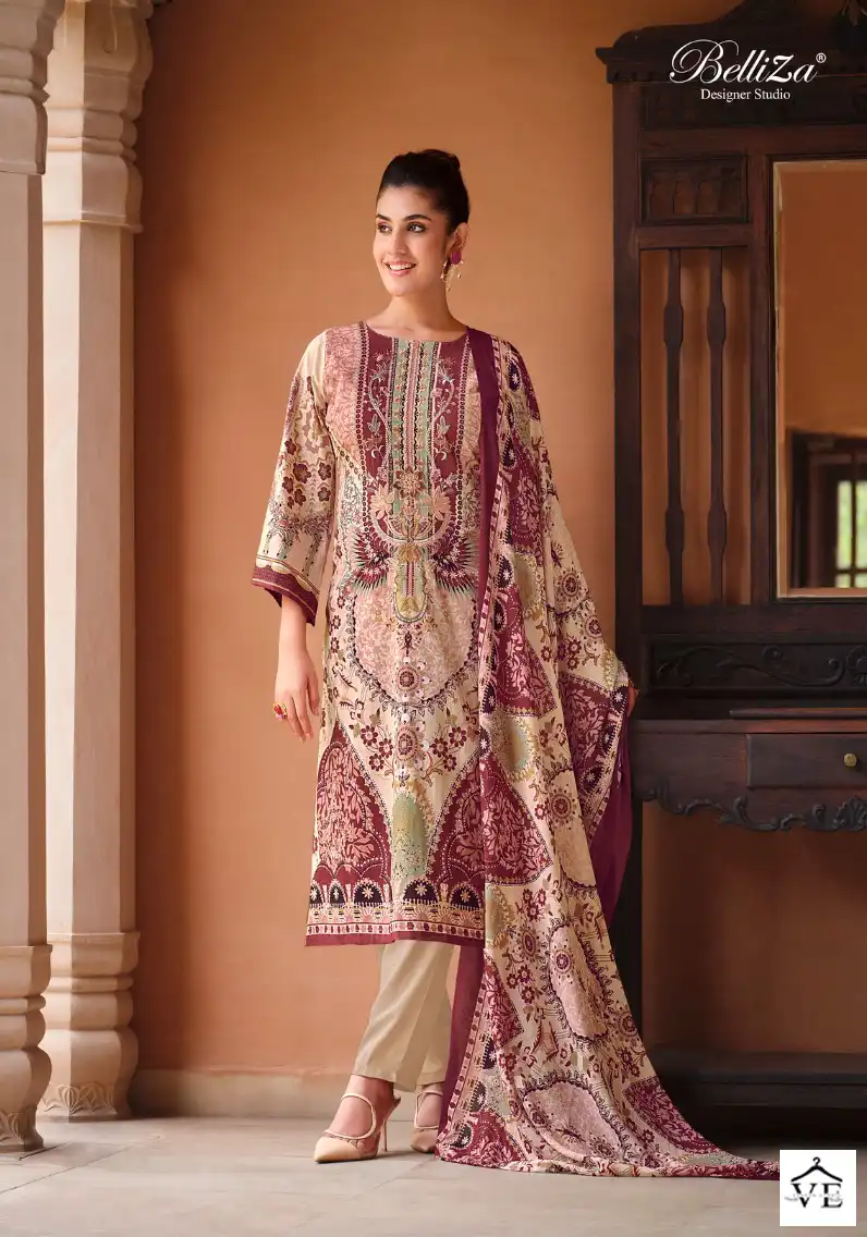 Belliza Designer Naira Vol 17 Pure Cotton Wholesale Designer Pakistani Salwar Suit Catalog — Wholesale Salwar Suits, Belliza Designer wholesale from Surat - Gallery Image 2