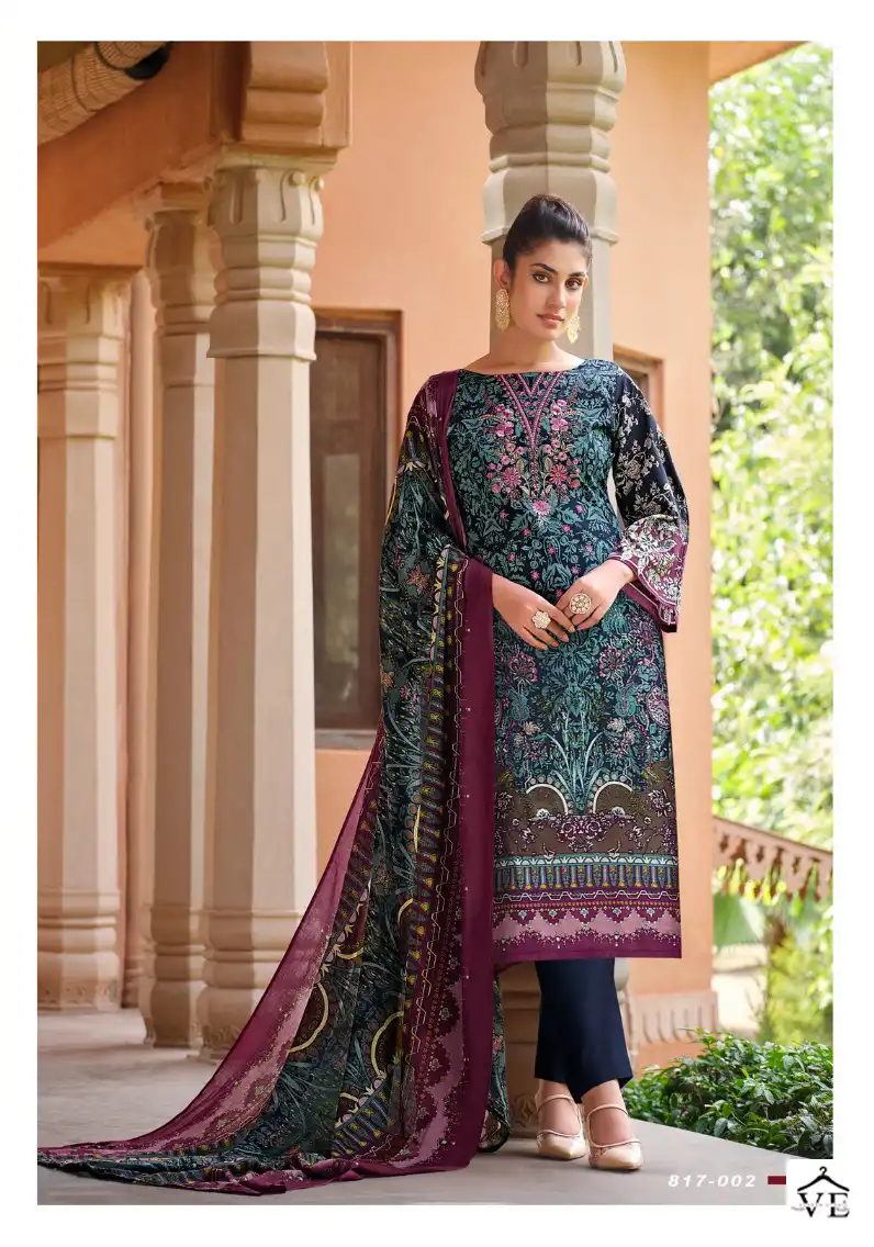 Belliza Designer Naira Vol 17 Pure Cotton Wholesale Designer Pakistani Salwar Suit Catalog — Wholesale Salwar Suits, Belliza Designer wholesale from Surat - Gallery Image 4