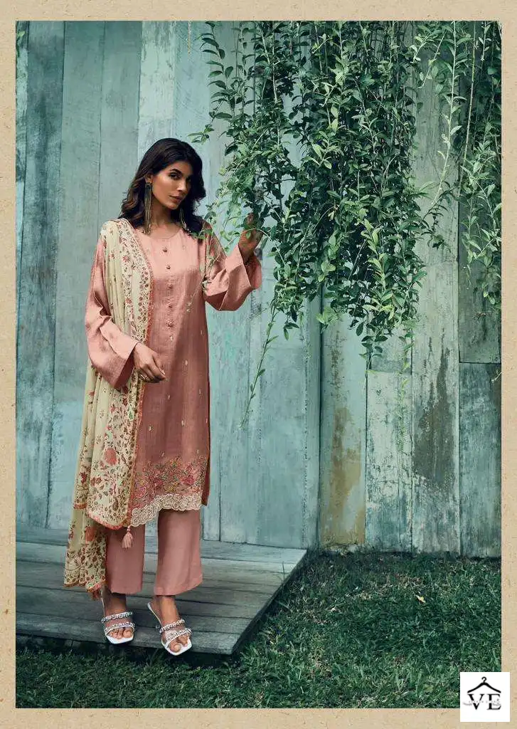 Varsha Naisha Pashmina Wholesale Fancy Embroidery Work Winter Salwar Suit Catalog — Wholesale Salwar Suits, Varsha wholesale from Surat - Gallery Image 4