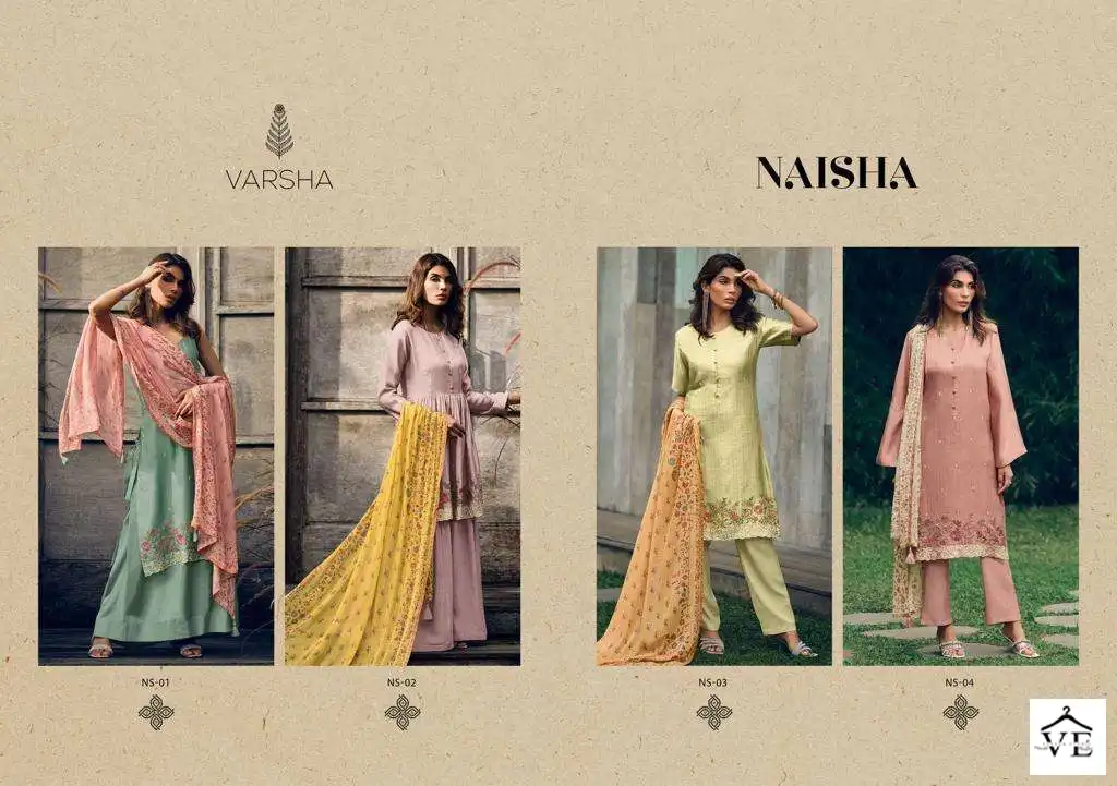 Varsha Naisha Pashmina Wholesale Fancy Embroidery Work Winter Salwar Suit Catalog — Wholesale Salwar Suits, Varsha wholesale from Surat — view 5