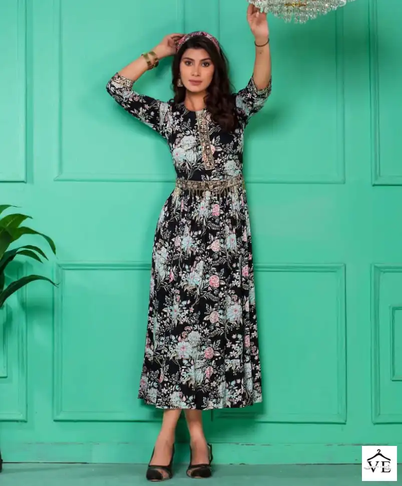 Deecee Namya Heavy Rayon Wholesale Long Kurtis Catalog — Wholesale Kurtis, MPA wholesale from Surat — view 1
