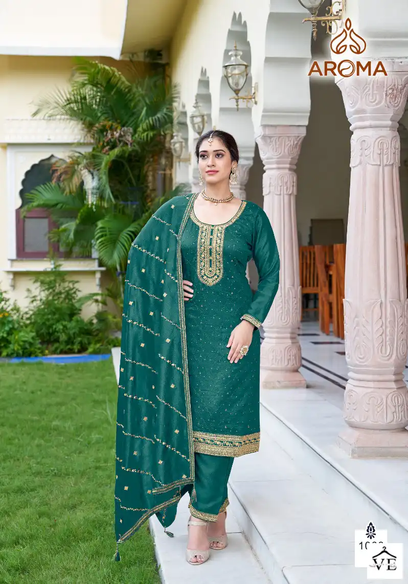 Aroma Nazara Real Premium Silk Wholesale Designer Salwar Suit Catalog — Wholesale Salwar Suits, MPA wholesale from Surat - Gallery Image 3