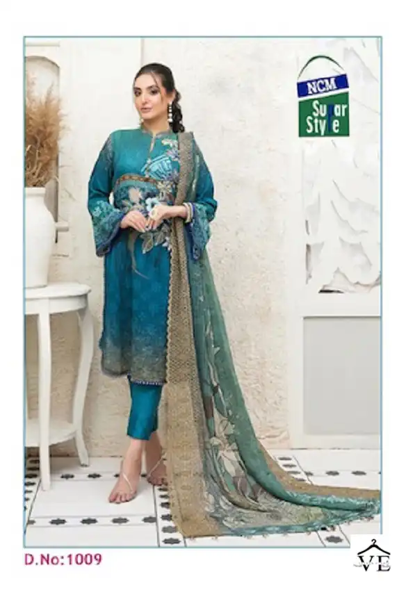 Ncm Nazakat Cotton Wholesale Salwar Suit Catalog — Wholesale Salwar Suits, MPA wholesale from Surat - Gallery Image 9