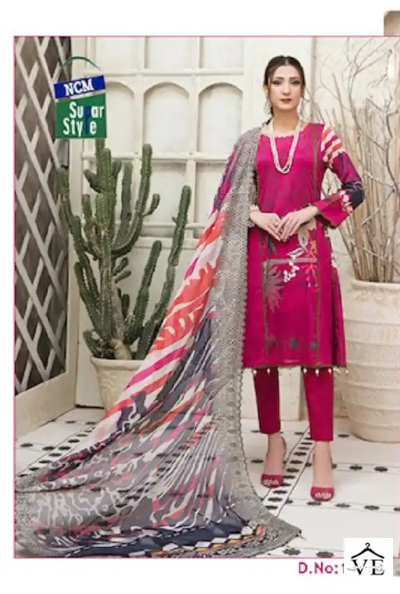Ncm Nazakat Cotton Wholesale Salwar Suit Catalog — Wholesale Salwar Suits, MPA wholesale from Surat - Gallery Image 10