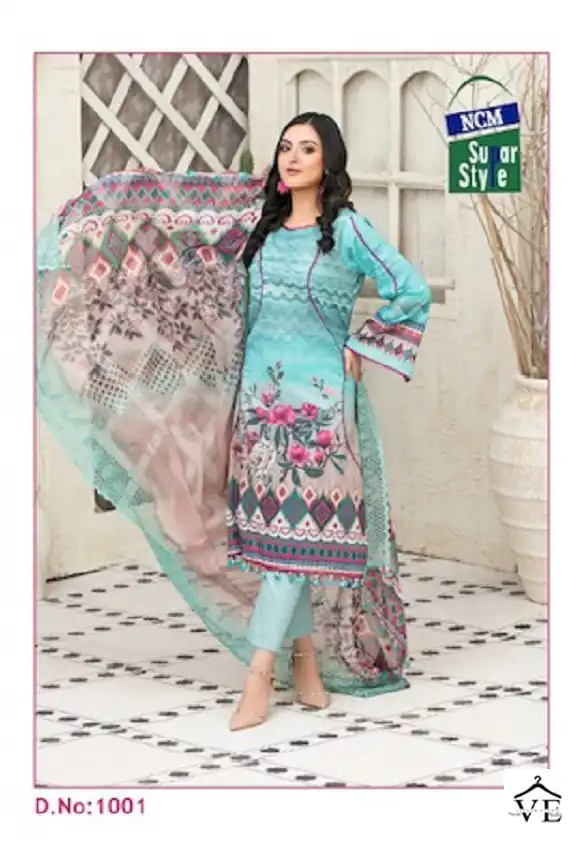 Ncm Nazakat Cotton Wholesale Salwar Suit Catalog — Wholesale Salwar Suits, MPA wholesale from Surat - Gallery Image 2