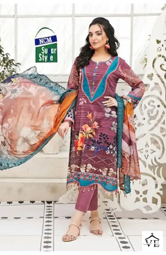 Ncm Nazakat Cotton Wholesale Salwar Suit Catalog — Wholesale Salwar Suits, MPA wholesale from Surat - Gallery Image 3