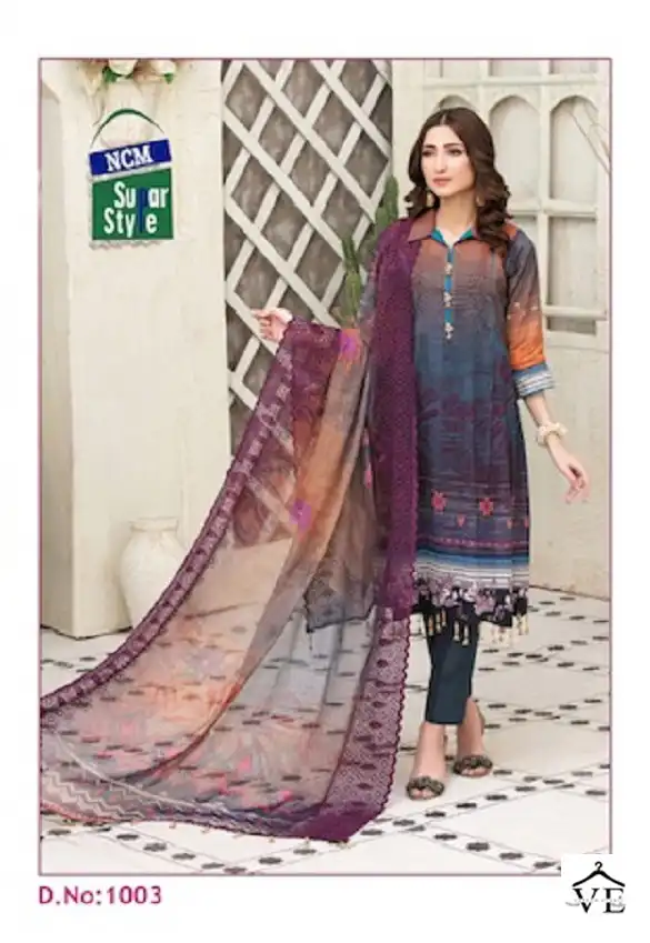Ncm Nazakat Cotton Wholesale Salwar Suit Catalog — Wholesale Salwar Suits, MPA wholesale from Surat - Gallery Image 4