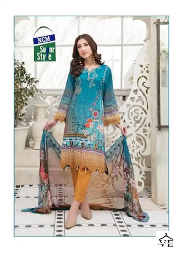 Ncm Nazakat Cotton Wholesale Salwar Suit Catalog — Wholesale Salwar Suits, MPA wholesale from Surat - Gallery Image 6