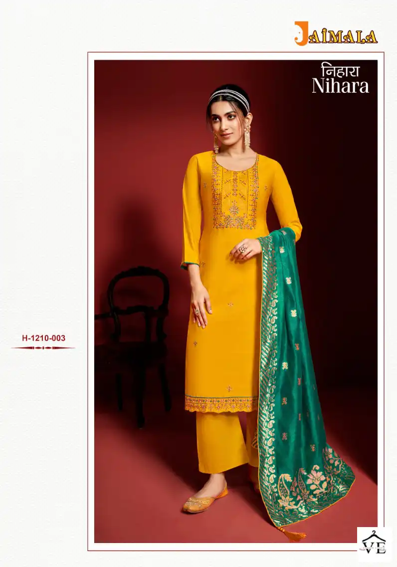 Alok Suits Nihara Viscose Wholesale Designer Salwar Suit Catalog — Wholesale Salwar Suits, MPA wholesale from Surat - Gallery Image 2