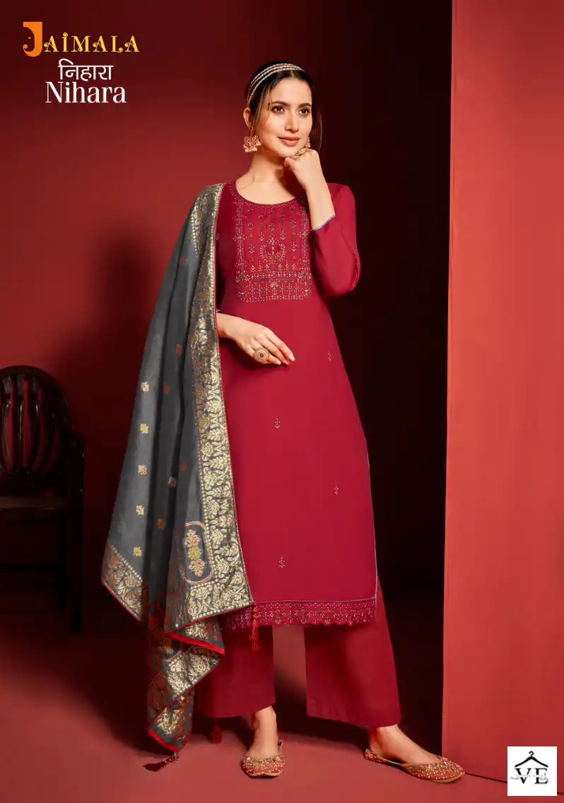 Alok Suits Nihara Viscose Wholesale Designer Salwar Suit Catalog — Wholesale Salwar Suits, MPA wholesale from Surat - Gallery Image 3