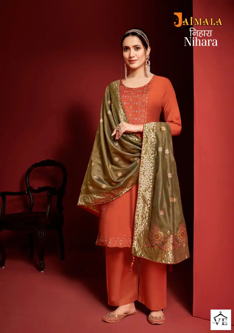 Alok Suits Nihara Viscose Wholesale Designer Salwar Suit Catalog — Wholesale Salwar Suits, MPA wholesale from Surat - Gallery Image 4