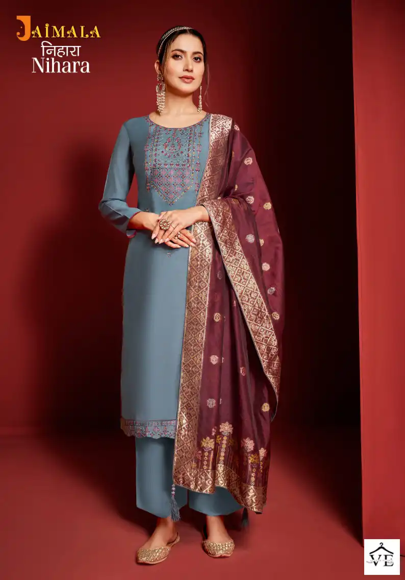 Alok Suits Nihara Viscose Wholesale Designer Salwar Suit Catalog — Wholesale Salwar Suits, MPA wholesale from Surat - Gallery Image 6