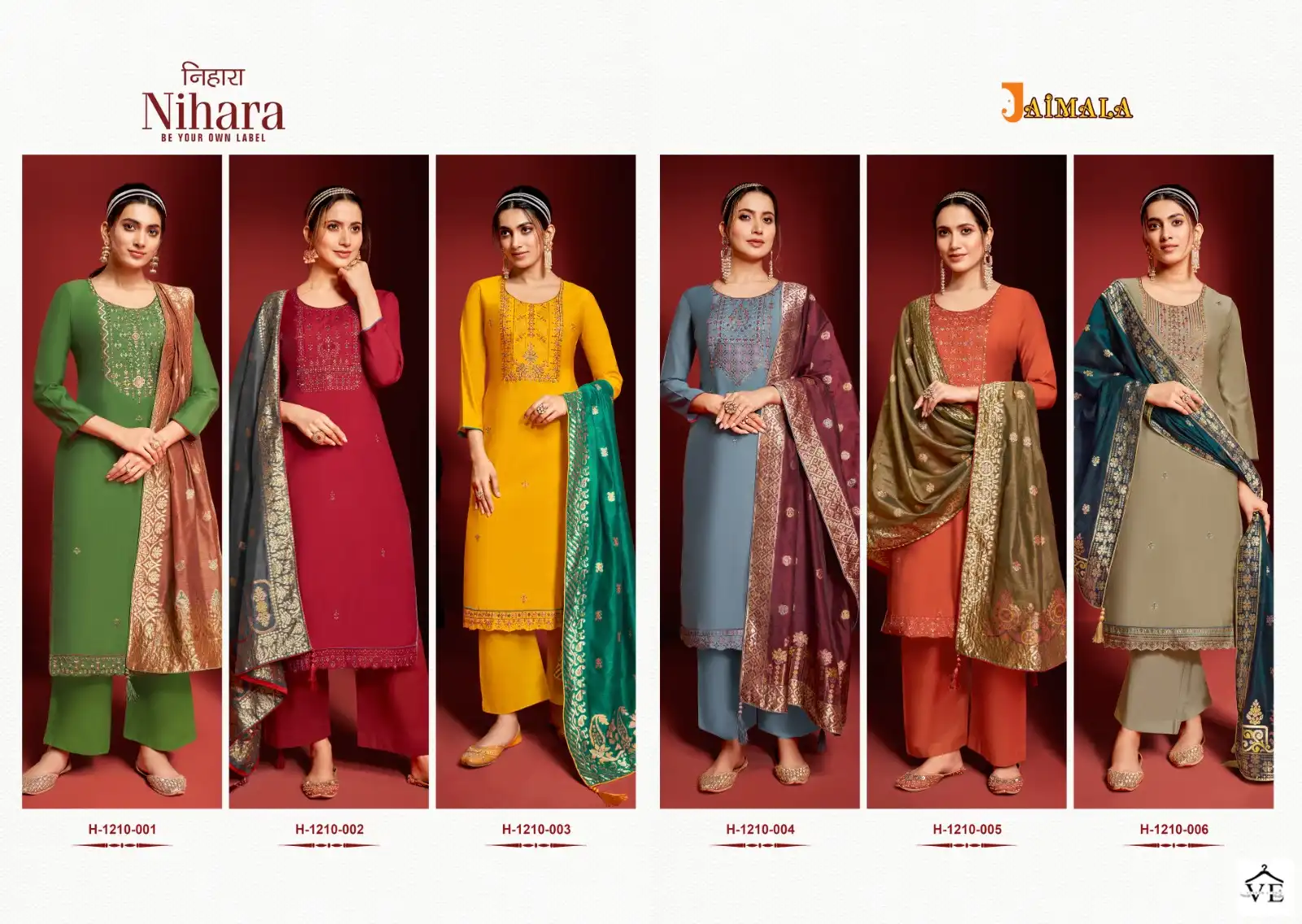 Alok Suits Nihara Viscose Wholesale Designer Salwar Suit Catalog — Wholesale Salwar Suits, MPA wholesale from Surat — view 7