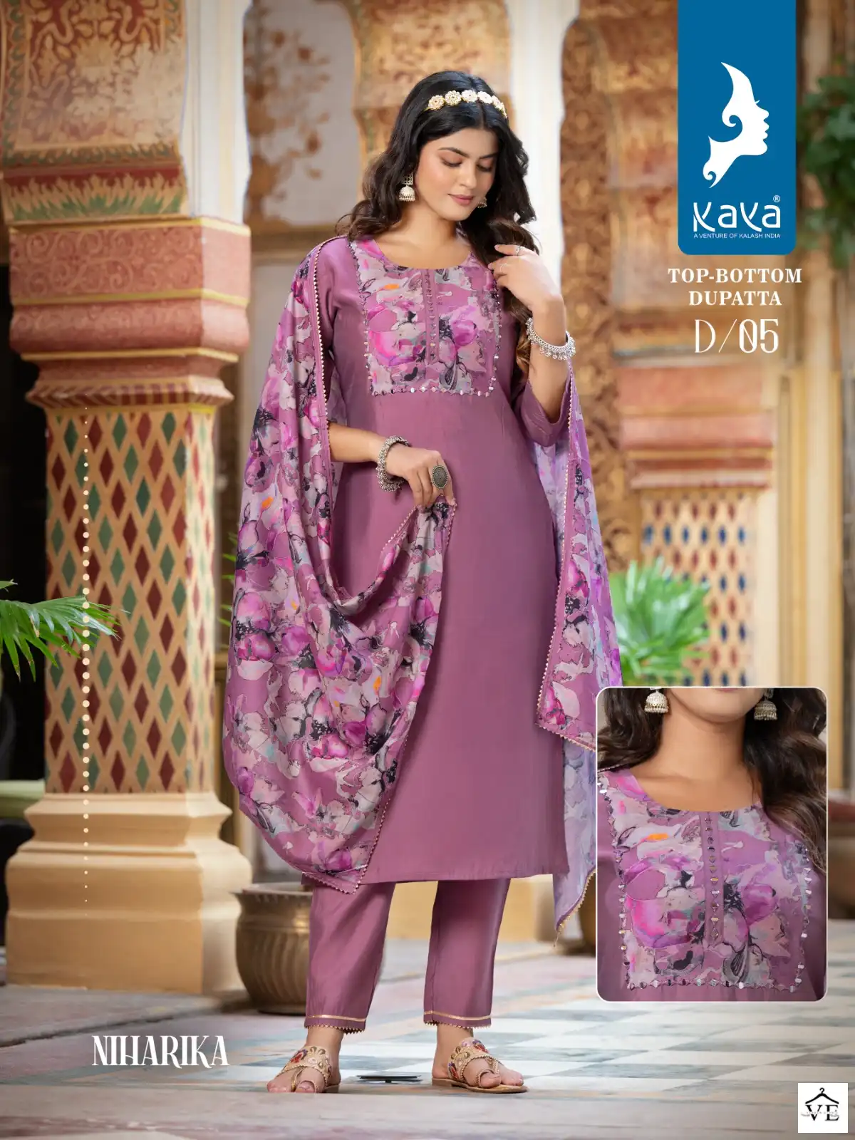 Kaya Niharika Roman Silk Wholesale Readymade Salwar Suit Catalog — Wholesale Salwar Suits, MPA wholesale from Surat - Gallery Image 4