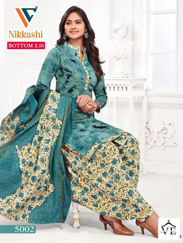 Vandana Nikkashi Vol 5 Cotton Wholesale Patiyala Salwar Suit Catalog — Wholesale Salwar Suits, MPA wholesale from Surat - Gallery Image 2