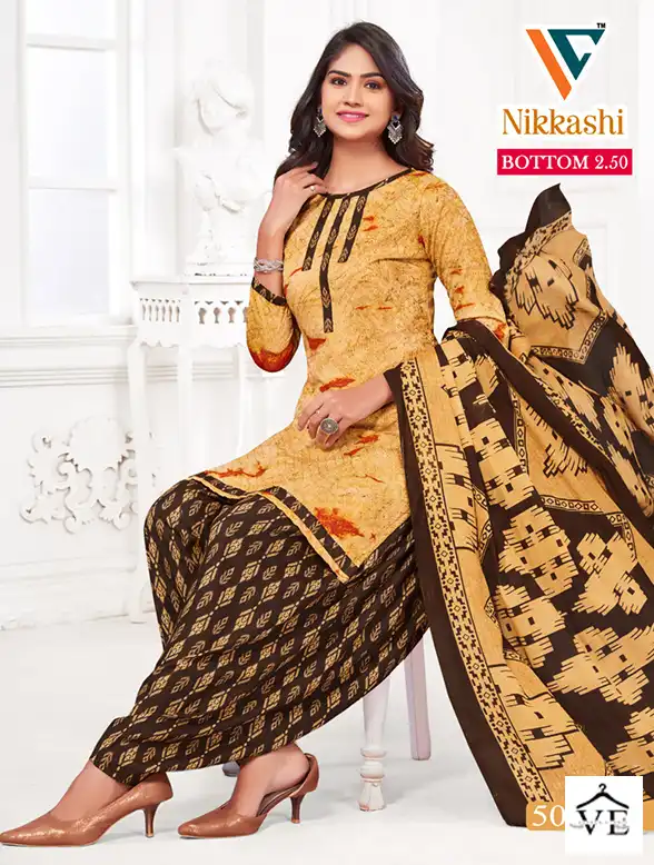 Vandana Nikkashi Vol 5 Cotton Wholesale Patiyala Salwar Suit Catalog — Wholesale Salwar Suits, MPA wholesale from Surat - Gallery Image 3