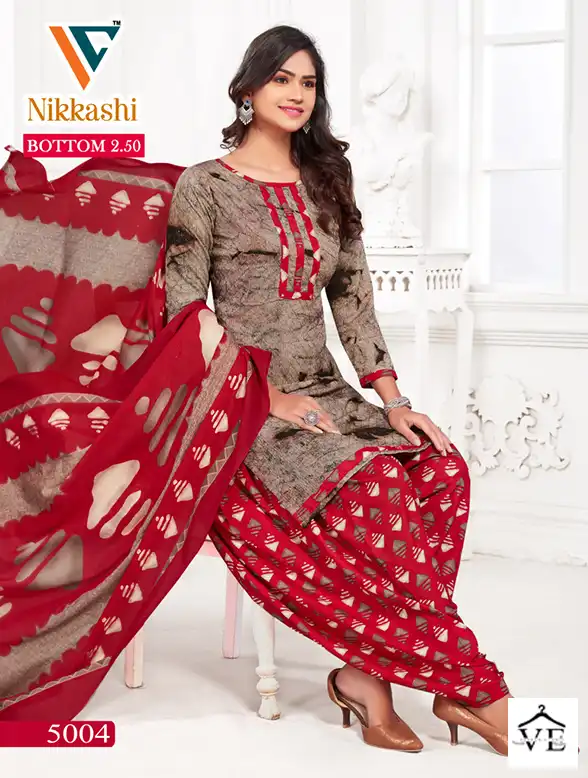 Vandana Nikkashi Vol 5 Cotton Wholesale Patiyala Salwar Suit Catalog — Wholesale Salwar Suits, MPA wholesale from Surat - Gallery Image 4
