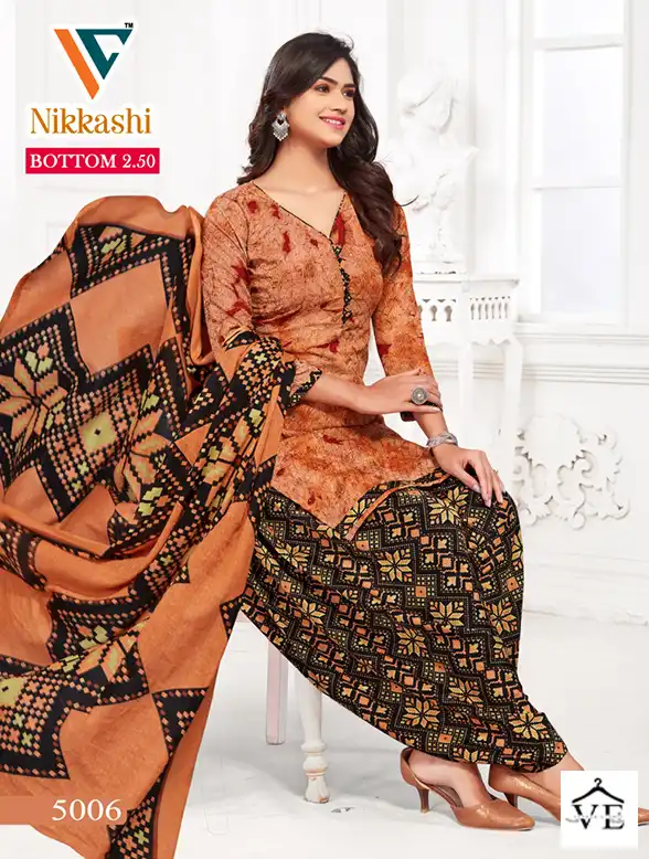 Vandana Nikkashi Vol 5 Cotton Wholesale Patiyala Salwar Suit Catalog — Wholesale Salwar Suits, MPA wholesale from Surat - Gallery Image 6